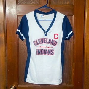 Genuine Merchandise Indians short sleeve shirt. Size small.